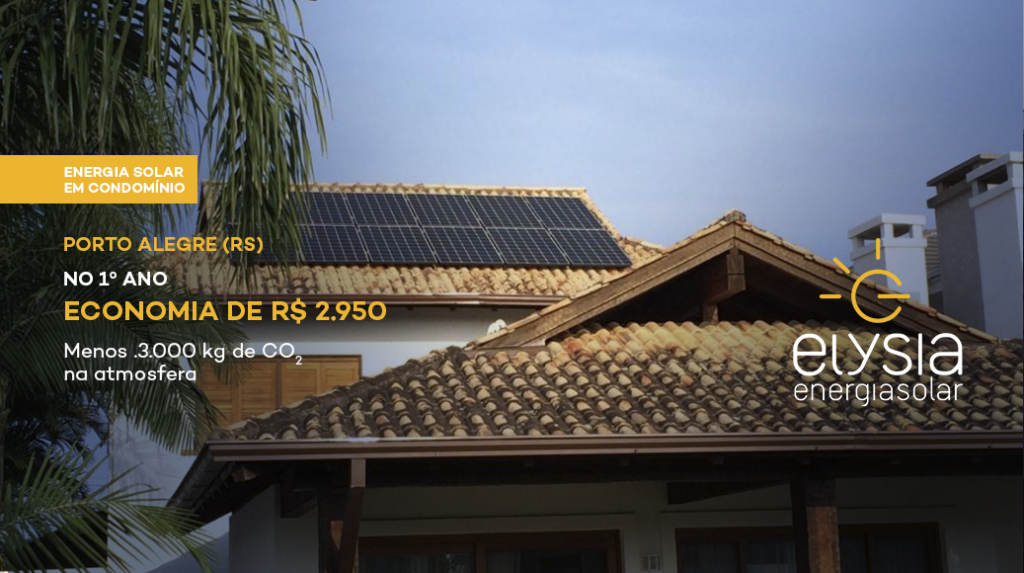 Energia solar em condomínio - Elysia Energia Solar Porto Alegre Rio Grande do Sul