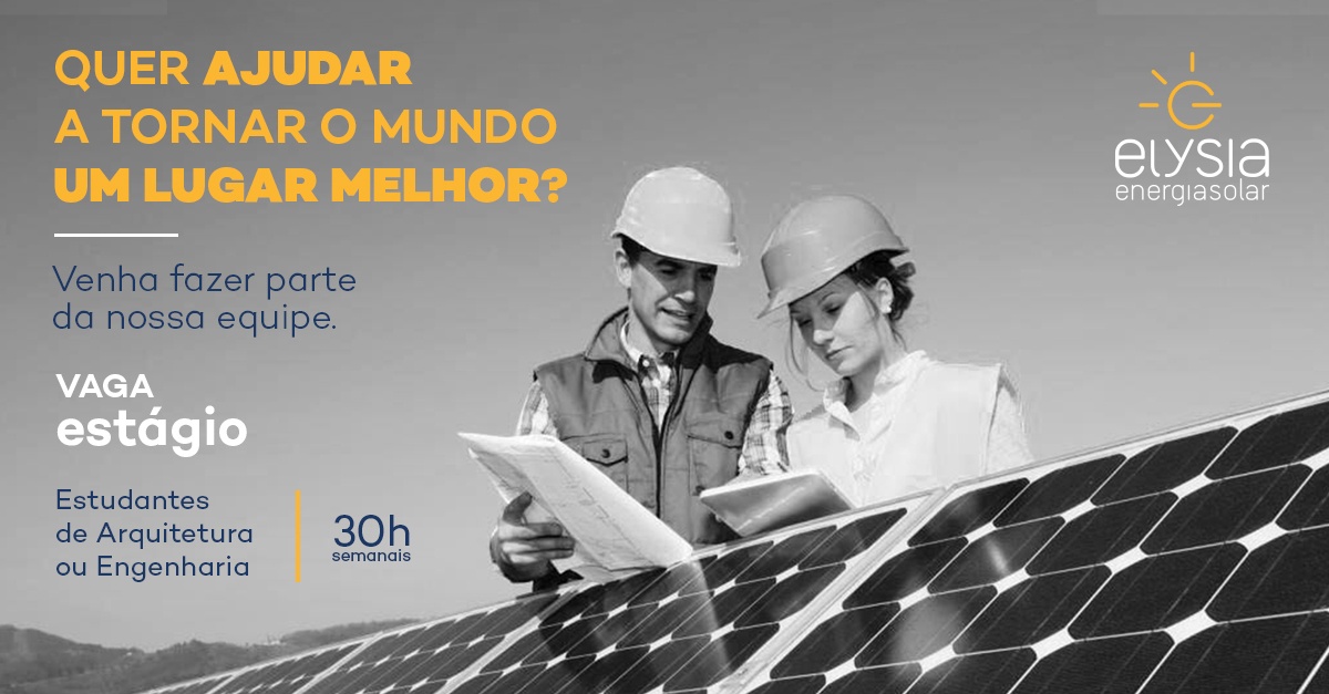 Trabalhe com energia solar - Elysia Energia Solar Porto Alegre Rio Grande do Sul
