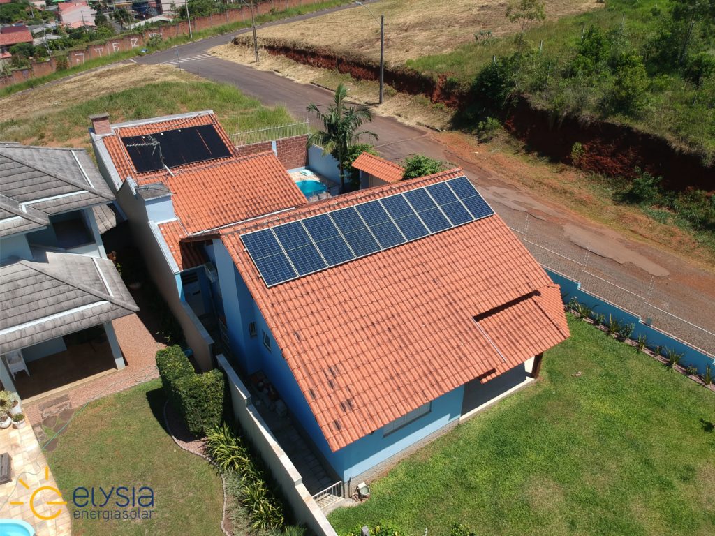 Sistema fotovoltaico residencial no RS - Elysia energia solar Vale dos Sinos