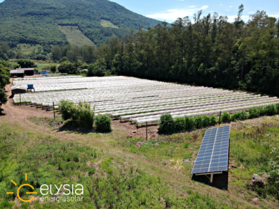 Energia solar na agricultura - Elysia sistema fotovoltaico Rio Grande do Sul