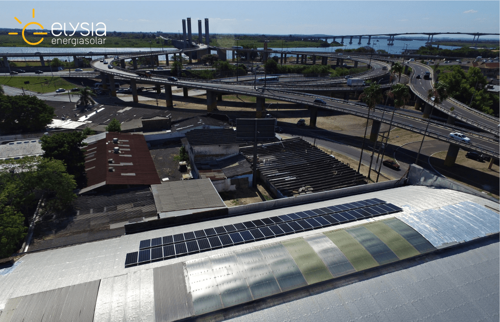 Energia solar em empresa - Elysia sistema fotovoltaico Porto Alegre