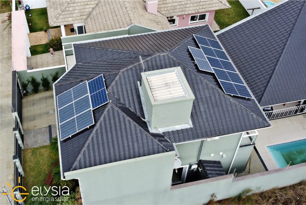 Casa com energia solar