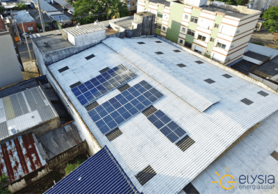 Comércio com energia solar em Porto Alegre - Elysia sistema fotovoltaico RS