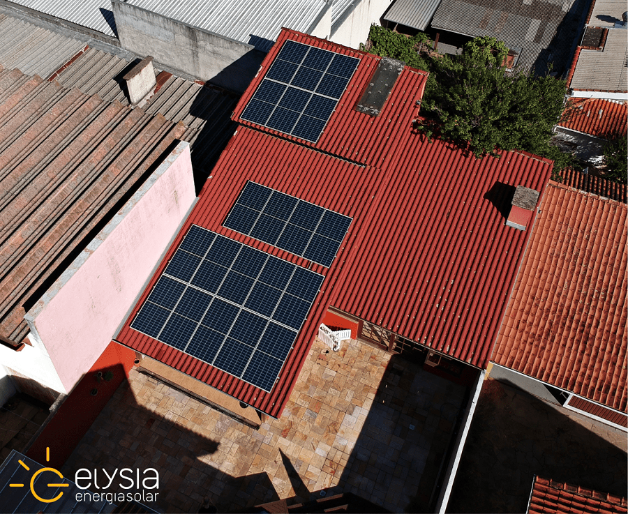 Energia solar em casa de Porto Alegre