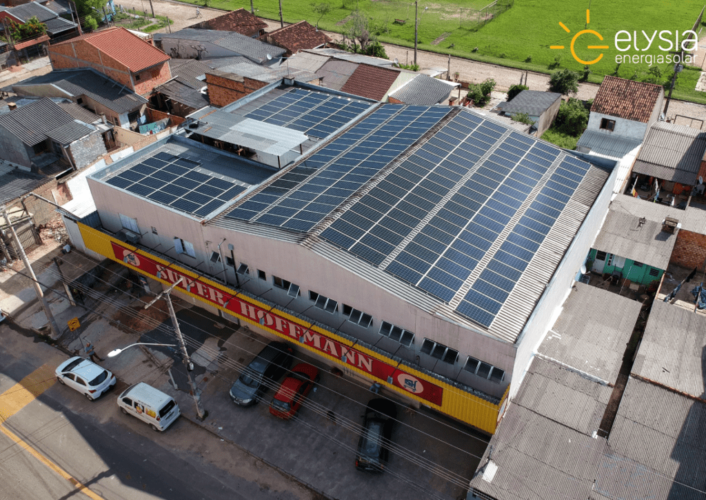 Mercado com energia solar Porto Alegre