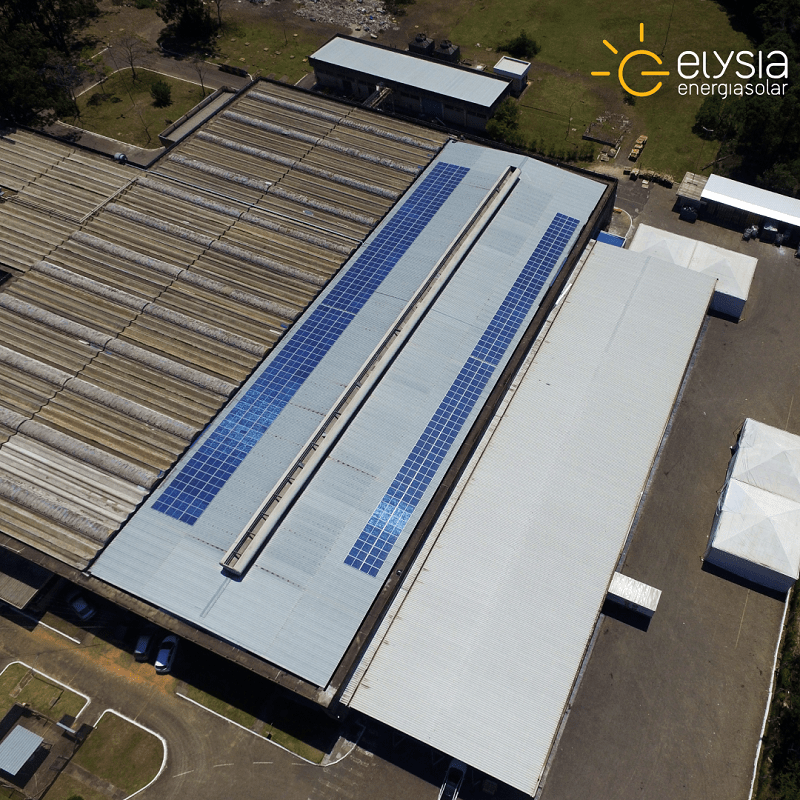 Energia solar em fábricas - Elysia sistema fotovoltaico Rio Grande do Sul