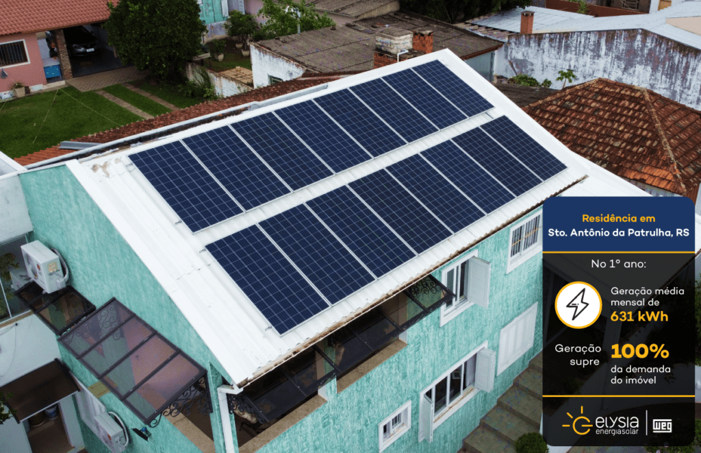 Energia solar Santo Antônio da Patrulha - Elysia sistema fotovoltaico Rio Grande do Sul