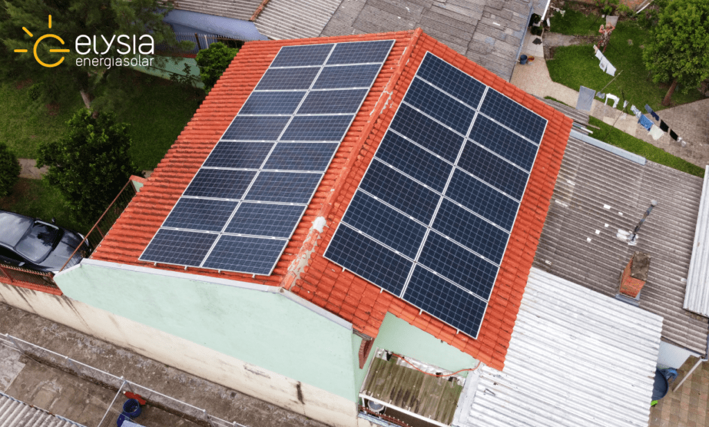 Energia fotovoltaica residencial Alvorada - Elysia energia solar RS