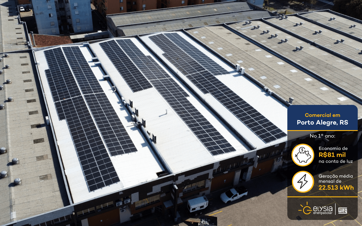 Energia solar empresa Porto Alegre - Elysia sistema fotovoltaico Rio Grande do Sul
