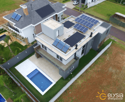 Residência com energia solar Porto Alegre - Elysia sistema fotovoltaico