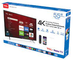 TCL 55" Class 4K Ultra HD (2160P) Roku Smart LED TV (55S405) - Walmart.com  - Walmart.com