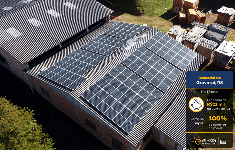 Energia solar pegada ecológica Gravataí - Elysia sistema fotovoltaico Grande Porto Alegre