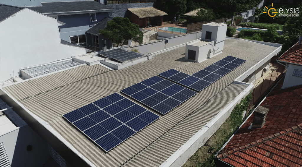 Sistema fotovoltaico residencial em Porto Alegre - Elysia energia solar RS