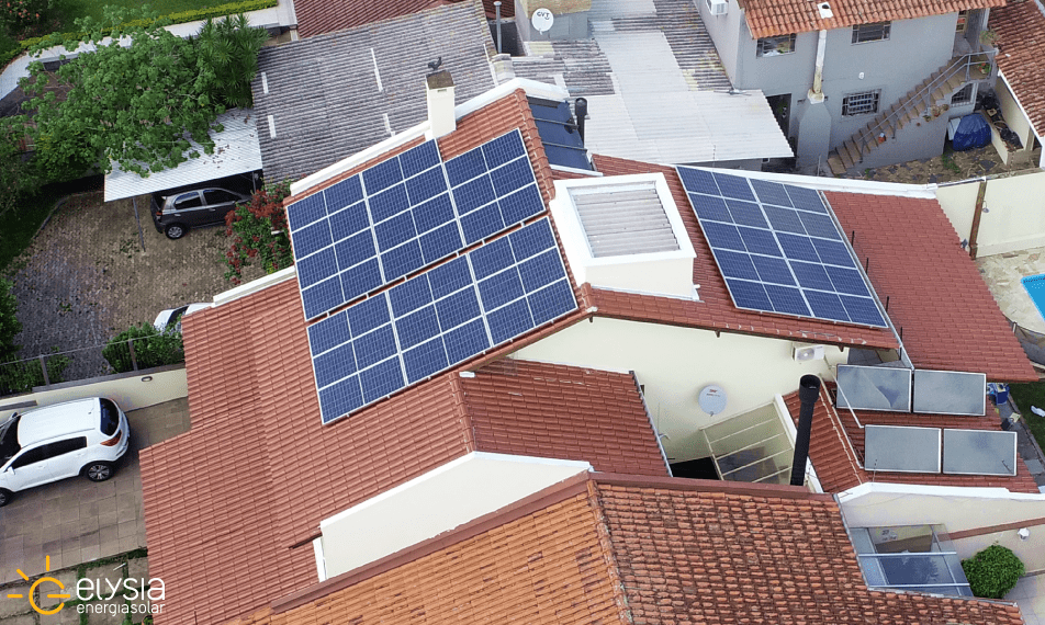 Energia fotovoltaica residencial em Porto Alegre - Elysia sistema energia solar RS