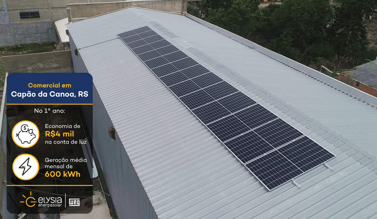 Capão da Canoa sistema fotovoltaico - Elysia energia solar Rio Grande do Sul