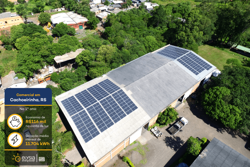 Indústria sistema fotovoltaico - Elysia energia solar Rio Grande do Sul