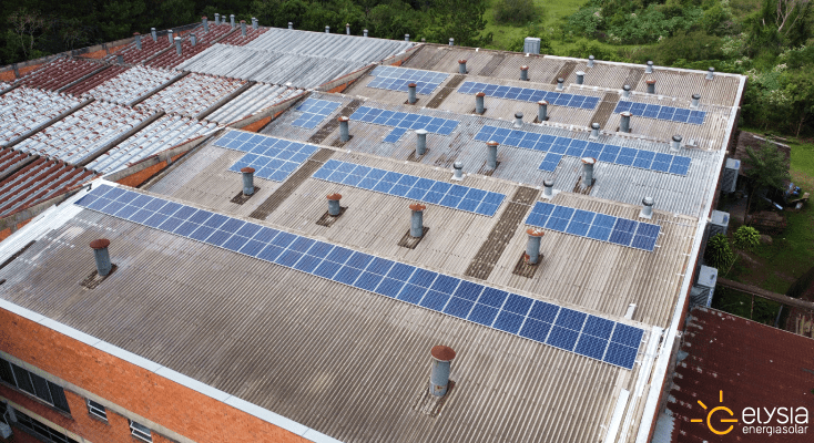 Energia solar fotovoltaica comercial em Gravataí, com solução completa concluída pela Elysia, referência no Rio Grande do Sul