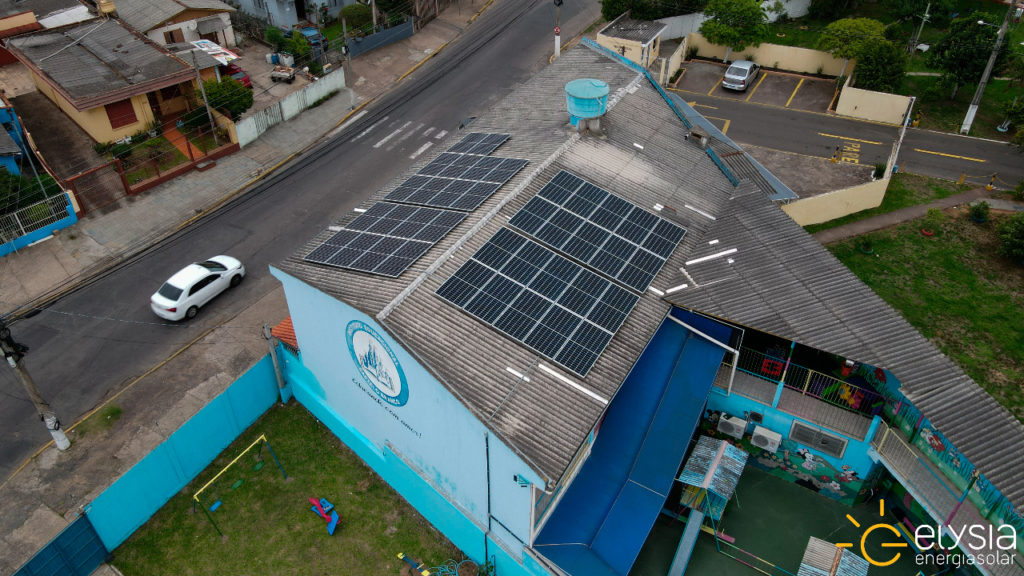 Escola Rio Grande do Sul energia solar - Elysia sistema fotovoltaico educacional