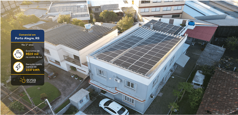 Empresa Porto Alegre energia fotovoltaica - Elysia sistema solar RS