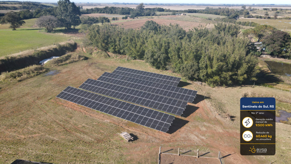 Usina fotovoltaica energia solar Elysia - Solução completa aluguel energia solar