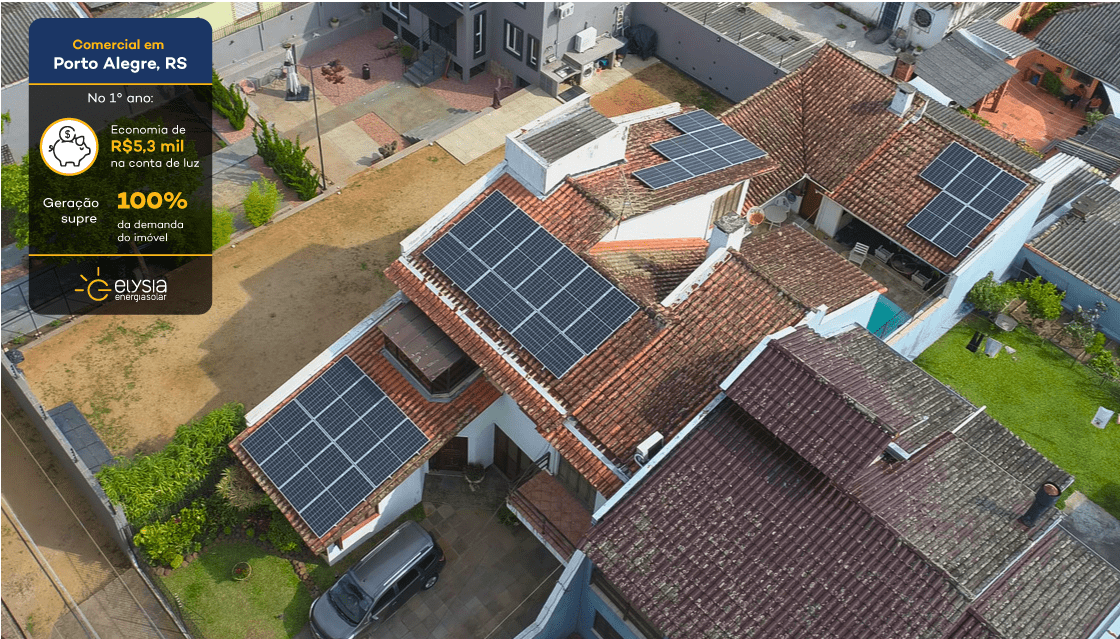 Cervejaria energia solar Porto Alegre - Elysia sistema fotovoltaico RS