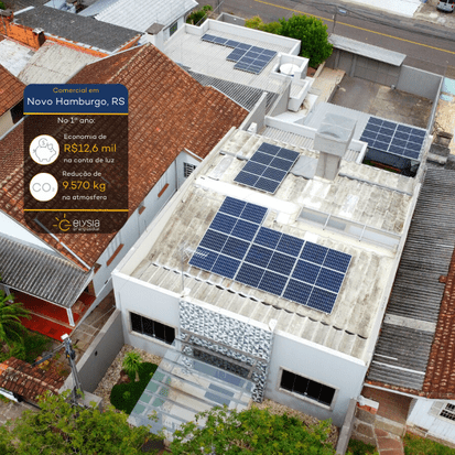 Energia solar Novo hamburgo empresa - Elysia sistema fotovoltaico RS